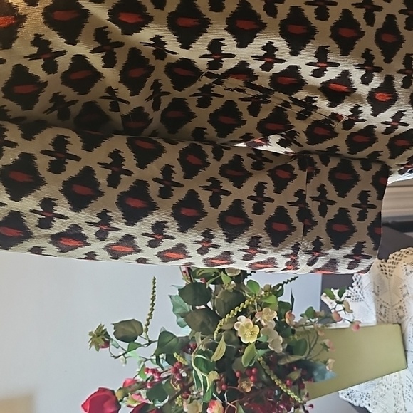 HBA Chic Women's Heart Pattern, Fall Colors Blazer, 3/4 Inch Sleeve, Size M/L - Picture 3 of 12